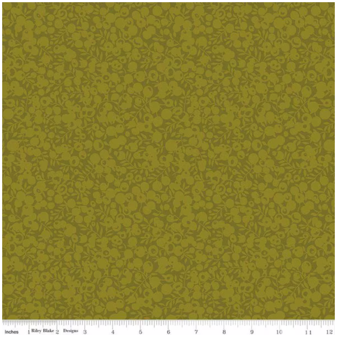 Liberty Fabric ~ The Wiltshire Shadow ~ Olive 01666563A