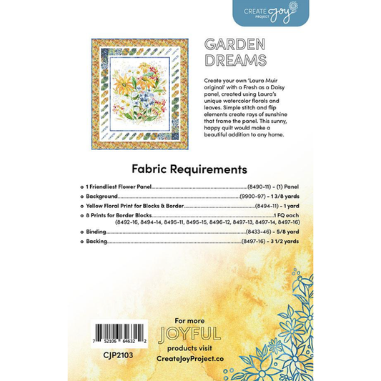 Create Joy Project ~ Garden Dreams Quilt Pattern