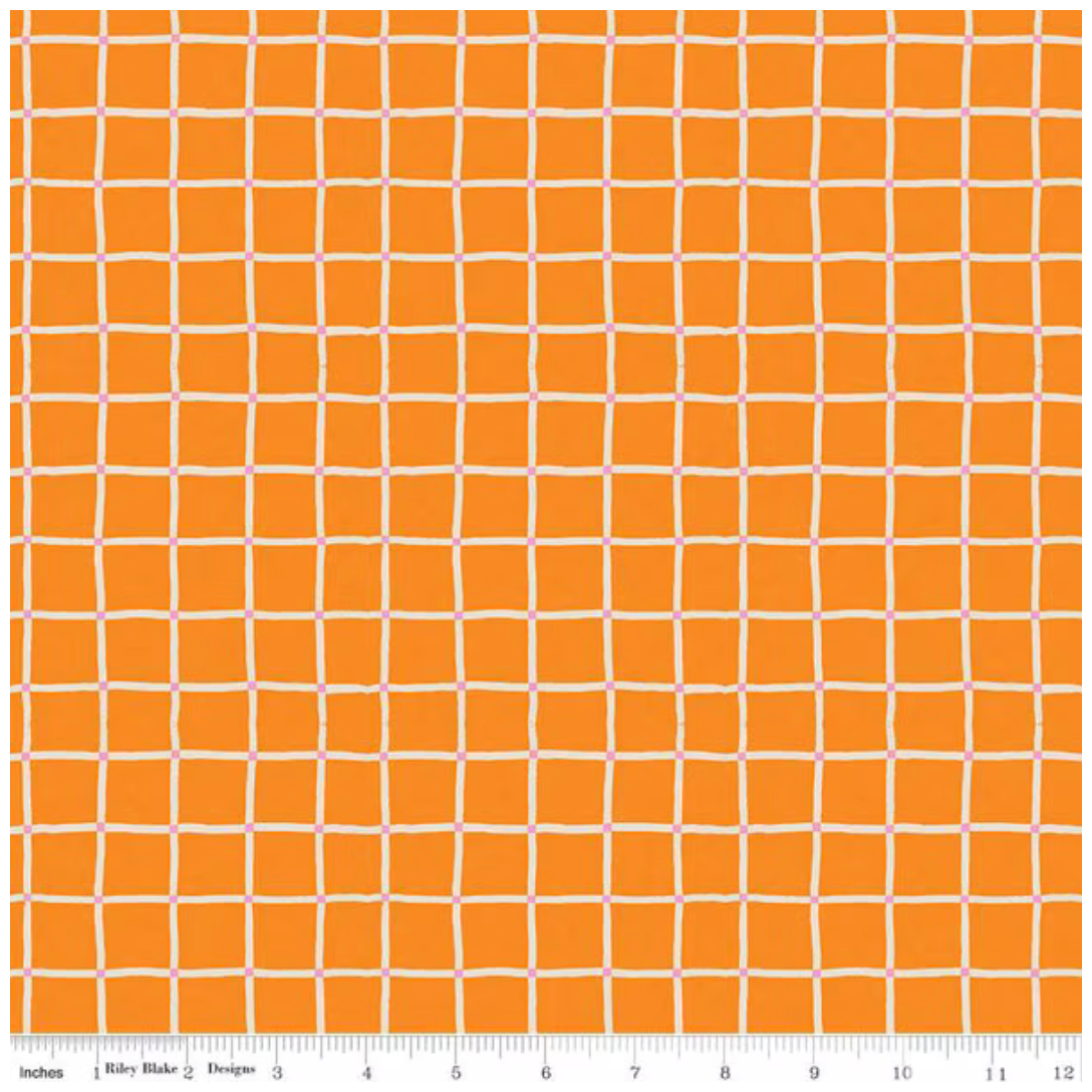 100 Aker Wood ~ Picnic Plaid C15176-ORANGE