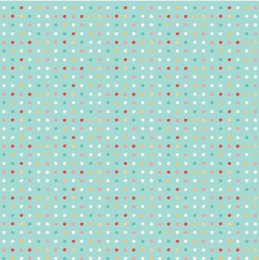 Mushroom Blooms ~ Polkie Dots ~ MB24408 Teal