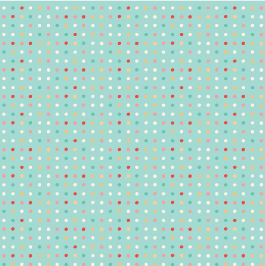 Mushroom Blooms ~ Polkie Dots ~ MB24408 Teal