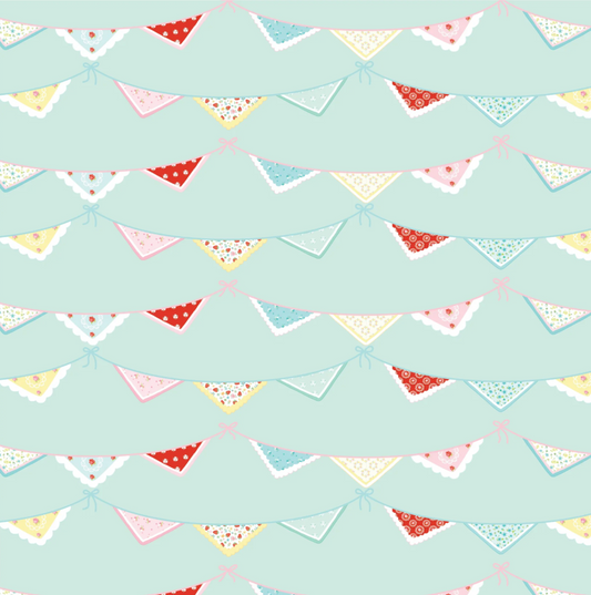 Market Day ~ Bunting Print ~ MK24555 Mint