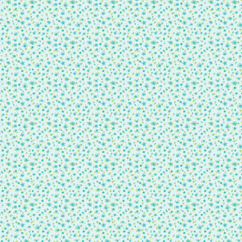 Market Day ~ Tiny Flowers ~ MK24570 Teal