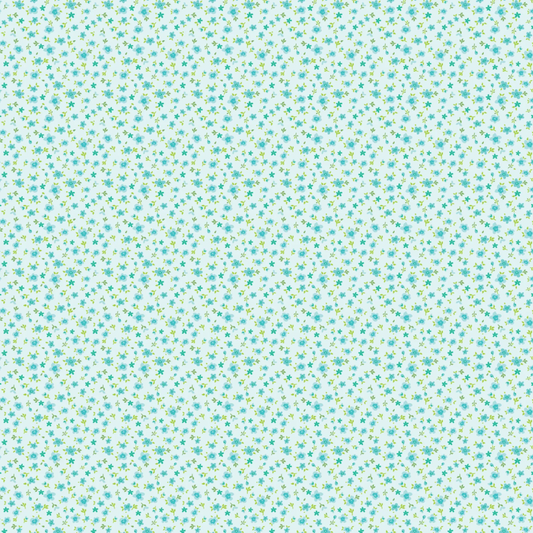 Market Day ~ Tiny Flowers ~ MK24570 Teal