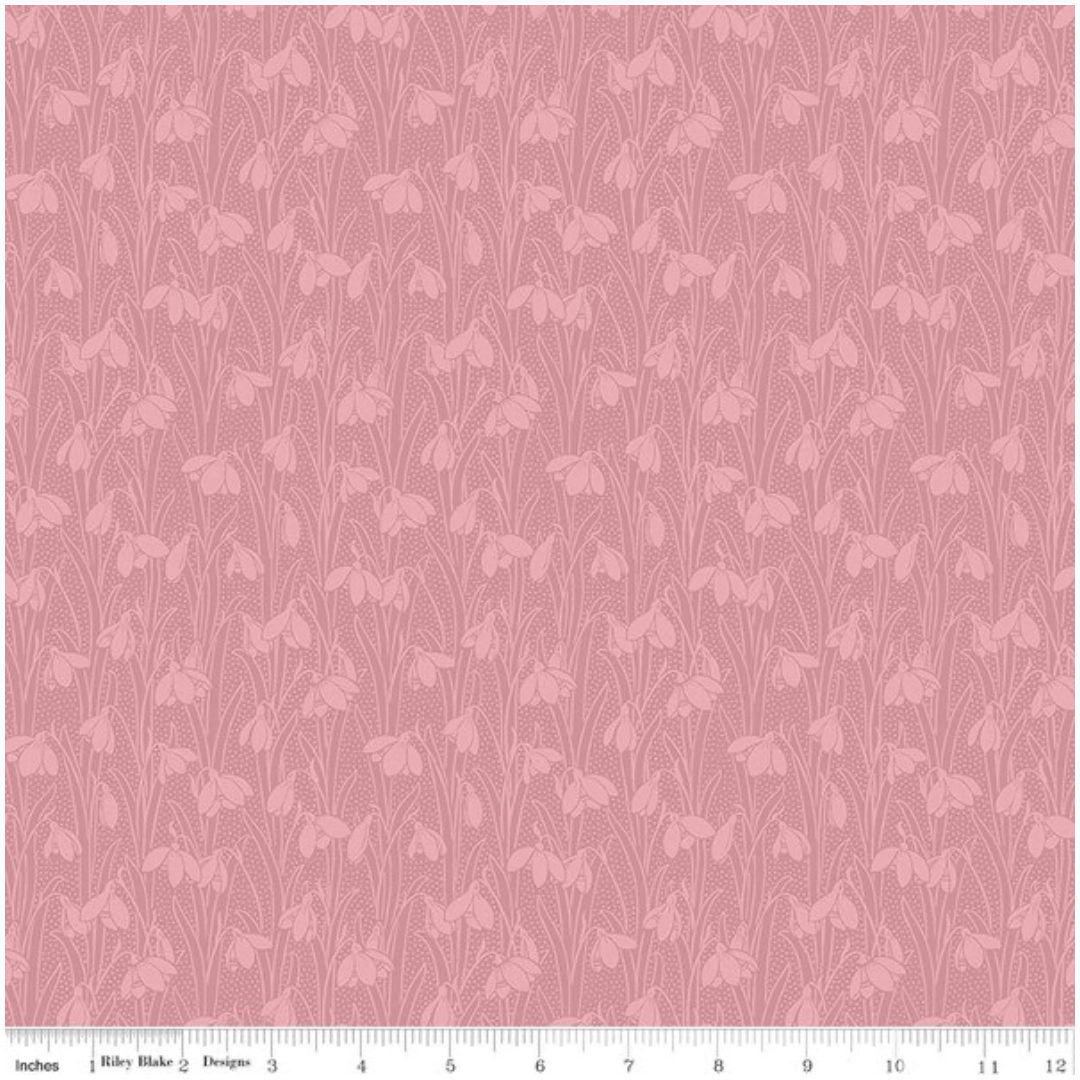 Liberty Fabric ~ Snowdrop Spot ~ Tea Rose 01666875A