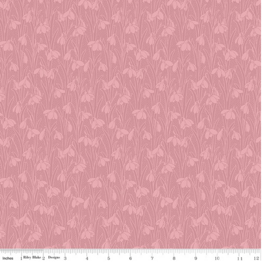 Liberty Fabric ~ Snowdrop Spot ~ Tea Rose 01666875A