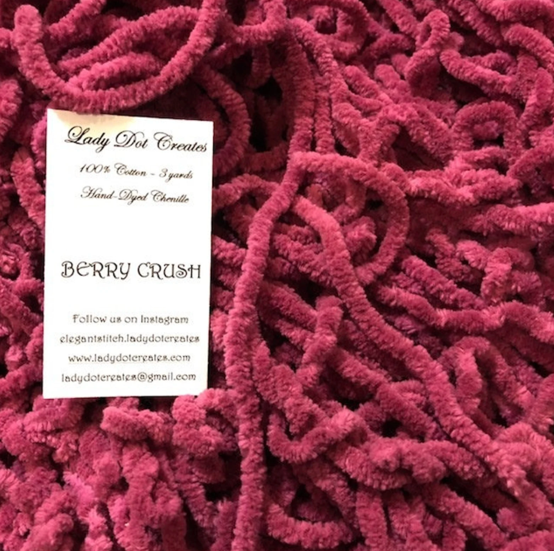 Lady Dot Creates ~ Berry Crush Chenille Trim