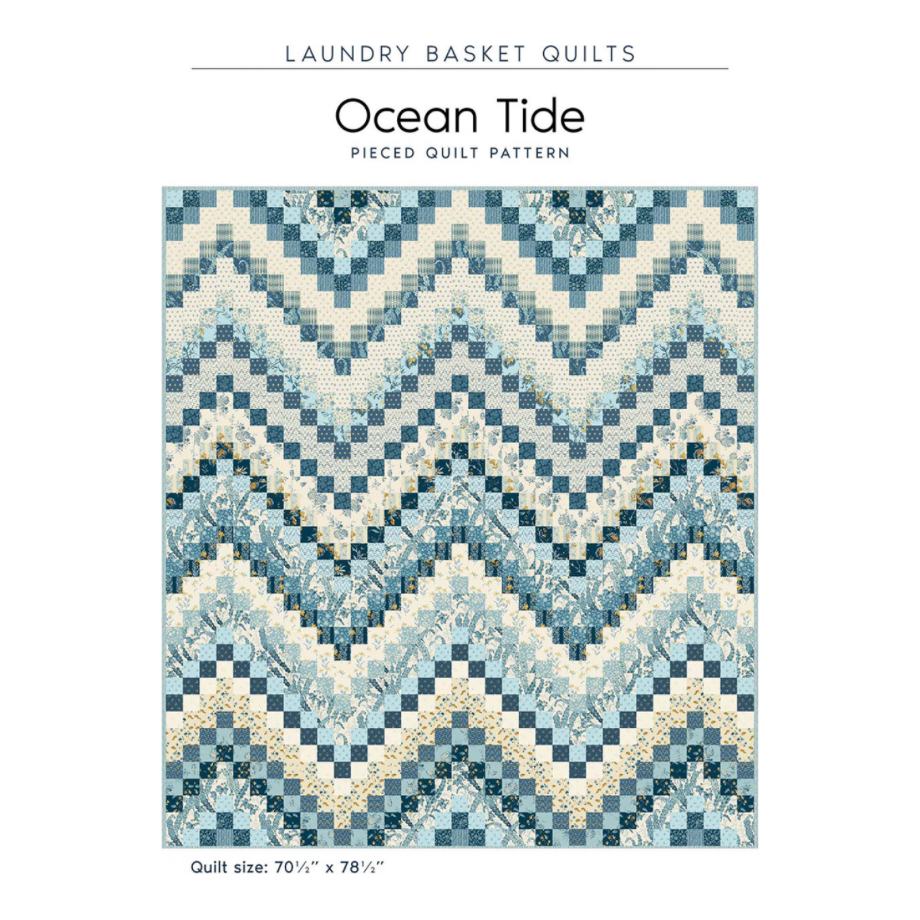 Laundry Basket Quilts ~ Beach House ~ Ocean Tide Quilt Kit