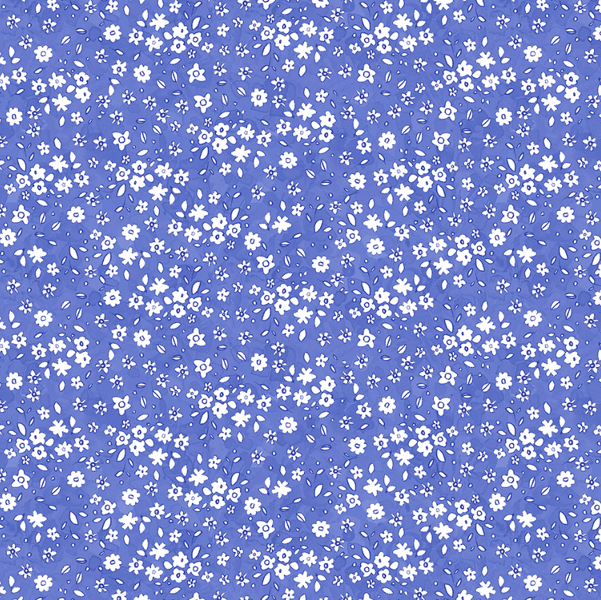 Garden Fresh ~ Digital Daisies ~ Y4260-91 Light Royal Blue