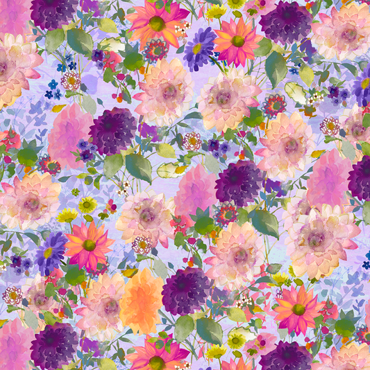 Garden Fresh ~ Digital Dahlias ~ Y4256-26 Light Purple