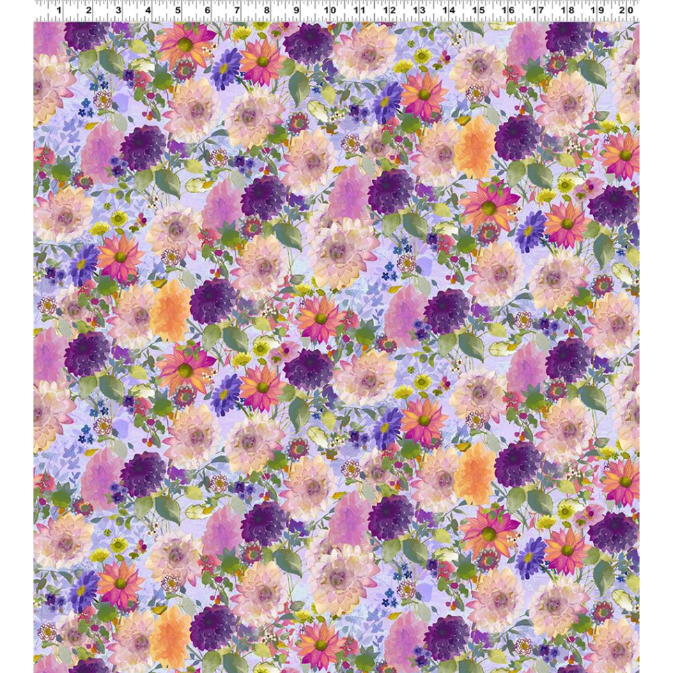 Garden Fresh ~ Digital Dahlias ~ Y4256-26 Light Purple