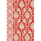 Sajou Oilcloth Fabric | Red Damas