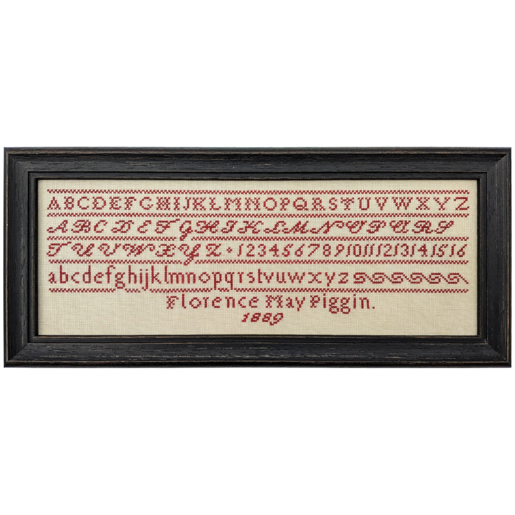 Whilst Iris Naps | Florence May Piggin 1889 Reproduction Sampler