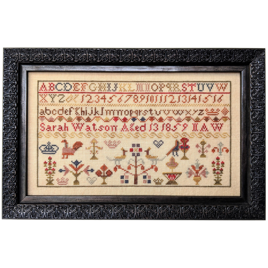 Whilst Iris Naps | Sarah Watson 1859 Reproduction Sampler