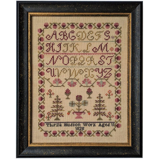 Whilst Iris Naps | Thirza Hudson 1825 Reproduction Sampler