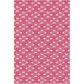 Sajou Oilcloth Fabric | Ecru Motif on Pink Base