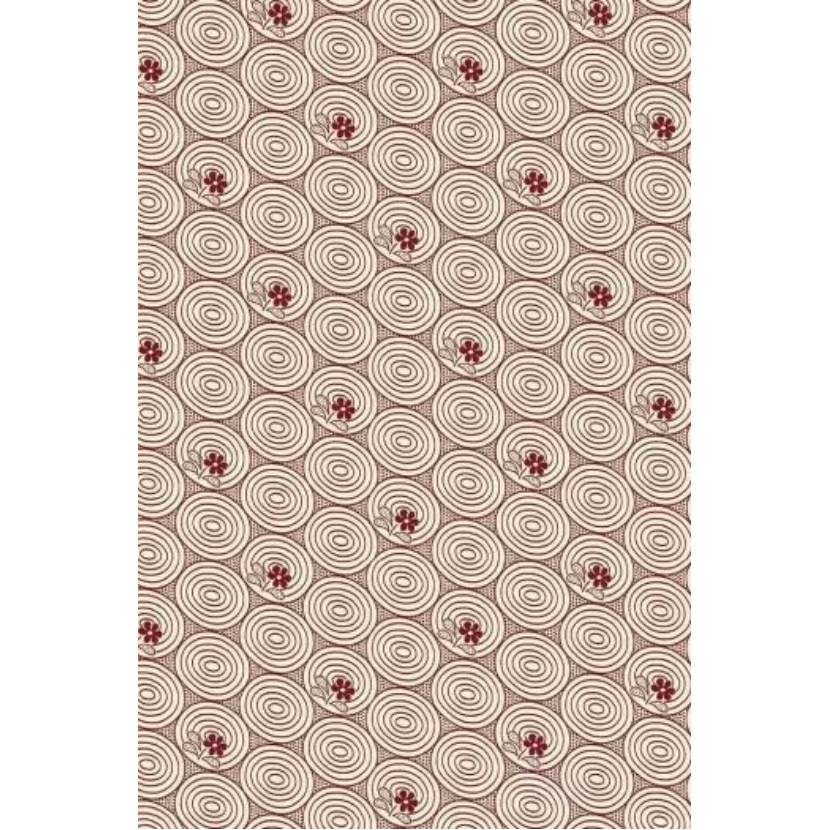 Sajou Oilcloth Fabric | Bordeaux Motif