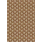 Sajou Oilcloth Fabric | Brown Flowers