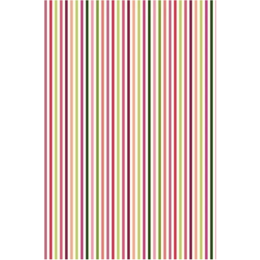 Sajou Oilcloth Fabric | Pink and Green Stripes