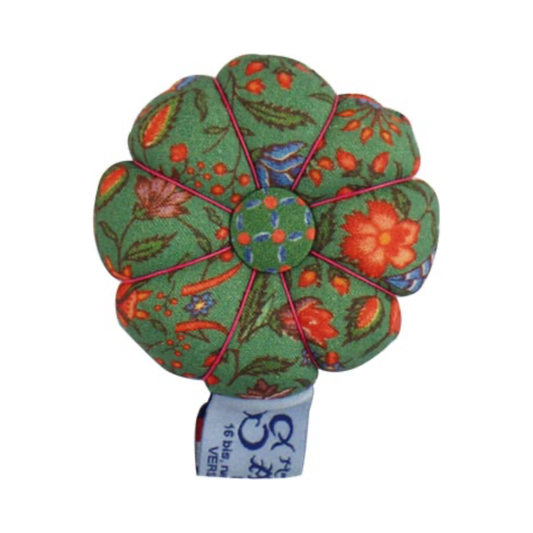 Sajou Fabric Pincushion | Green Chandernagor