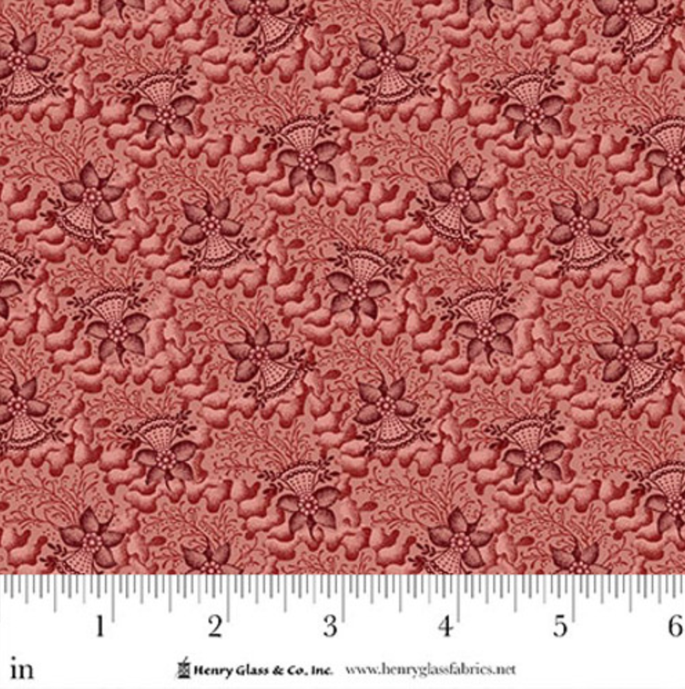 Philomena ~ Coral Fan ~ 3476-80 Light Red