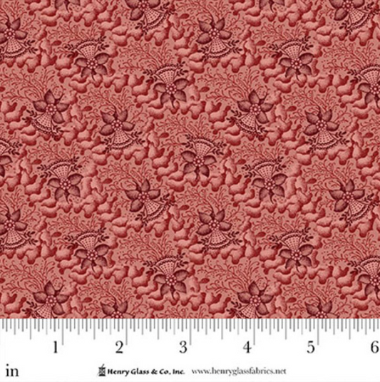 Philomena ~ Coral Fan ~ 3476-80 Light Red