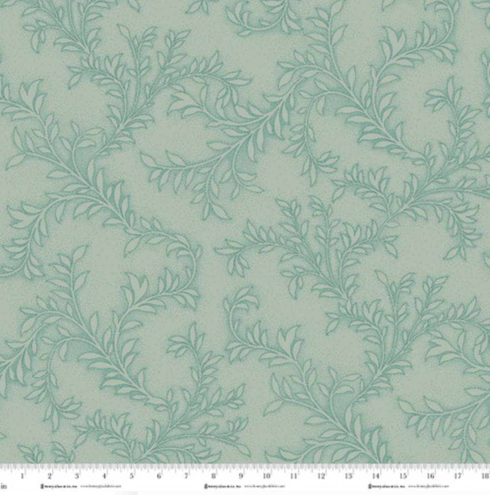 Philomena ~ Background Vines ~ 3485-17 Light Teal