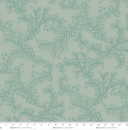 Philomena ~ Background Vines ~ 3485-17 Light Teal