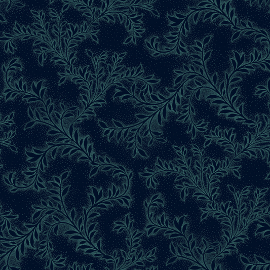 Philomena ~ Background Vines ~ 3485-77 Prussian Blue