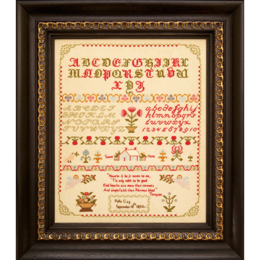 Hands Across The Sea | Pollie Gay 1894 Reproduction Sampler