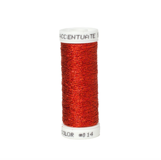 Accentuate Metallic Thread | 014 Red