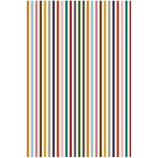 Sajou Oilcloth Fabric | Multicolored Stripes