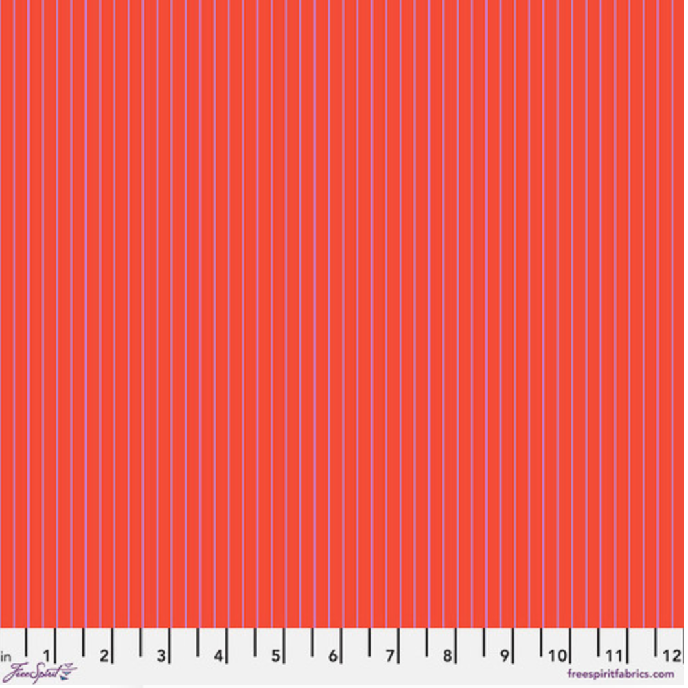 Tula Pink ~ Tiny Stripe ~ PWTP186.WILDFIRE