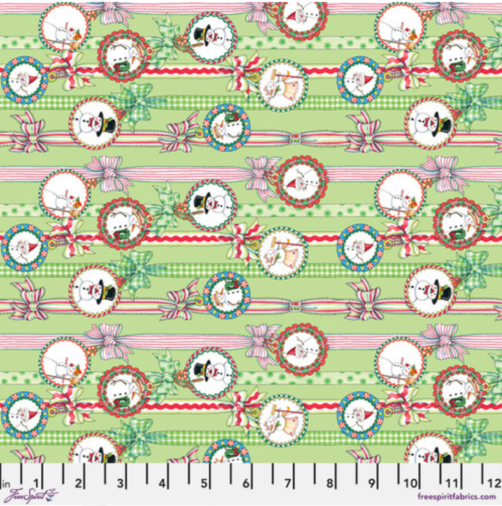 So Much Joy ~ Snow People Ribbon ~ PWMY018.LIME