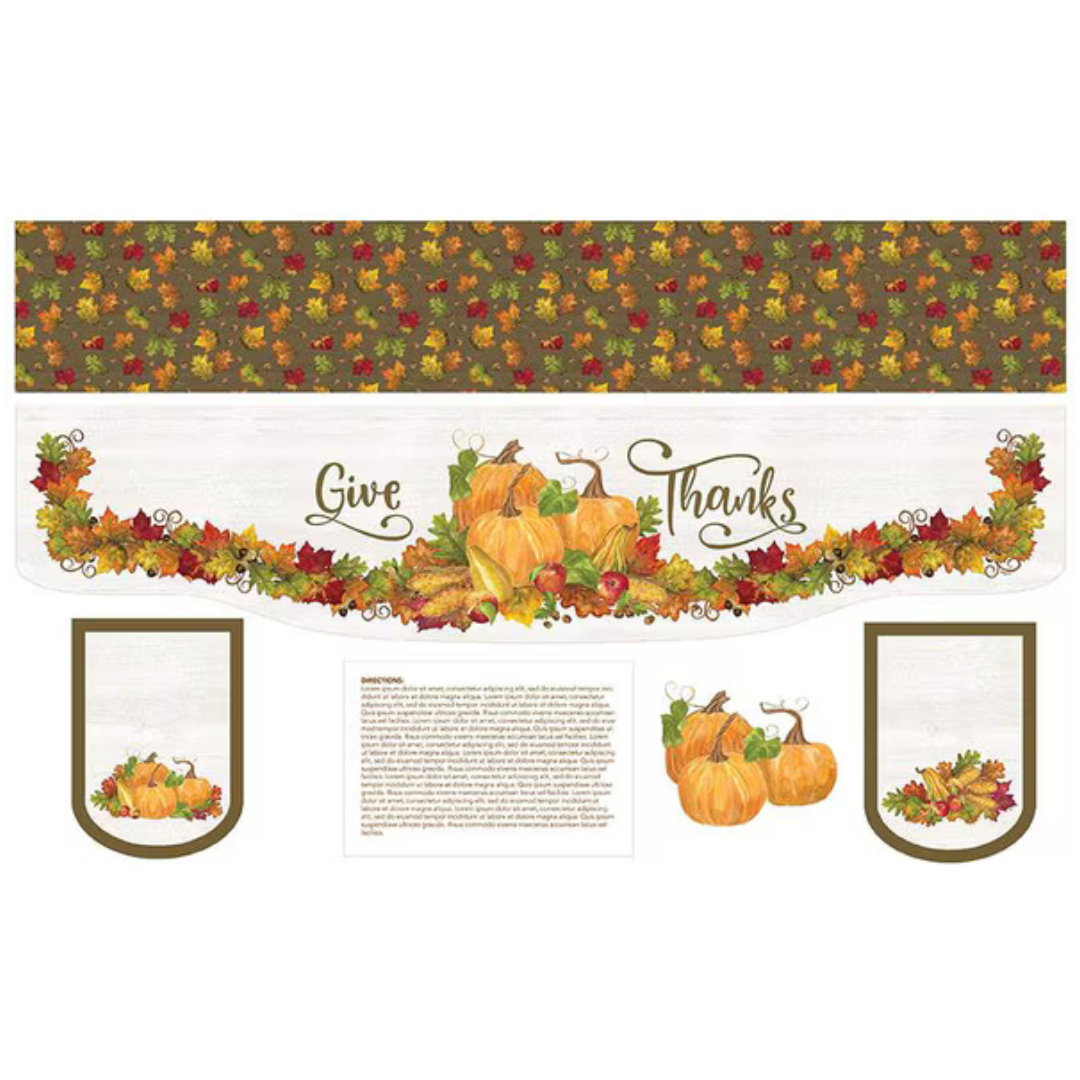 Mantel Runner of the Month & More ~ November ~ HD15520-NOV