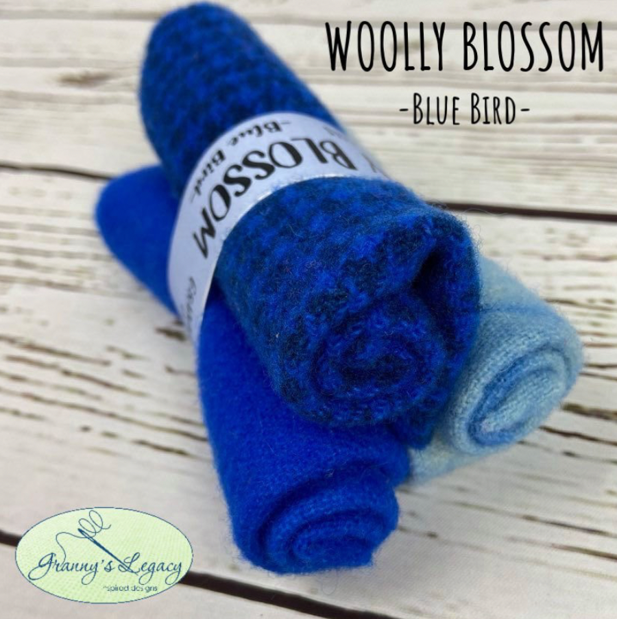 Granny's Legacy | Wooly Blossom - Blue Bird