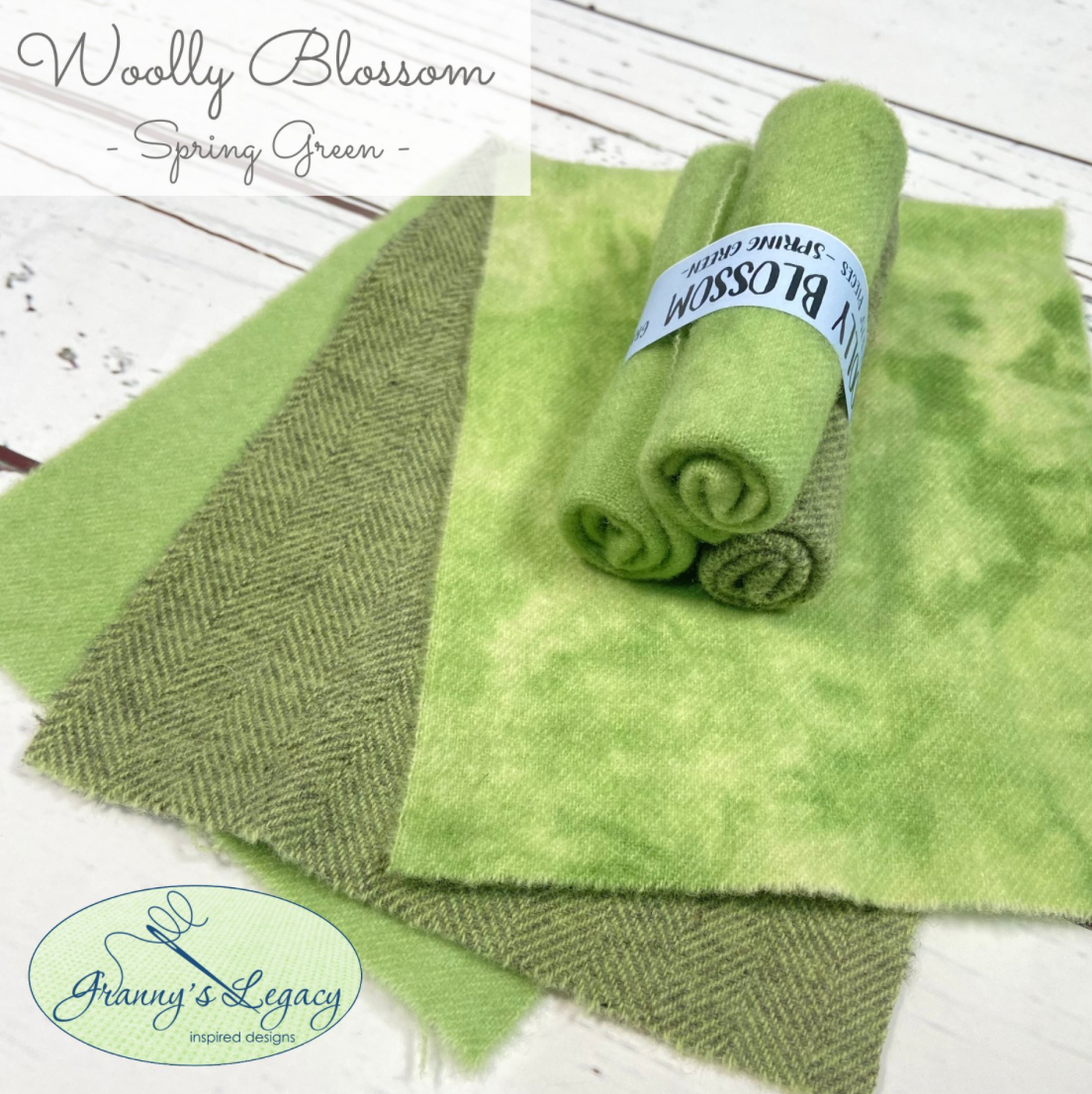 Granny's Legacy | Wooly Blossom - Spring Greens