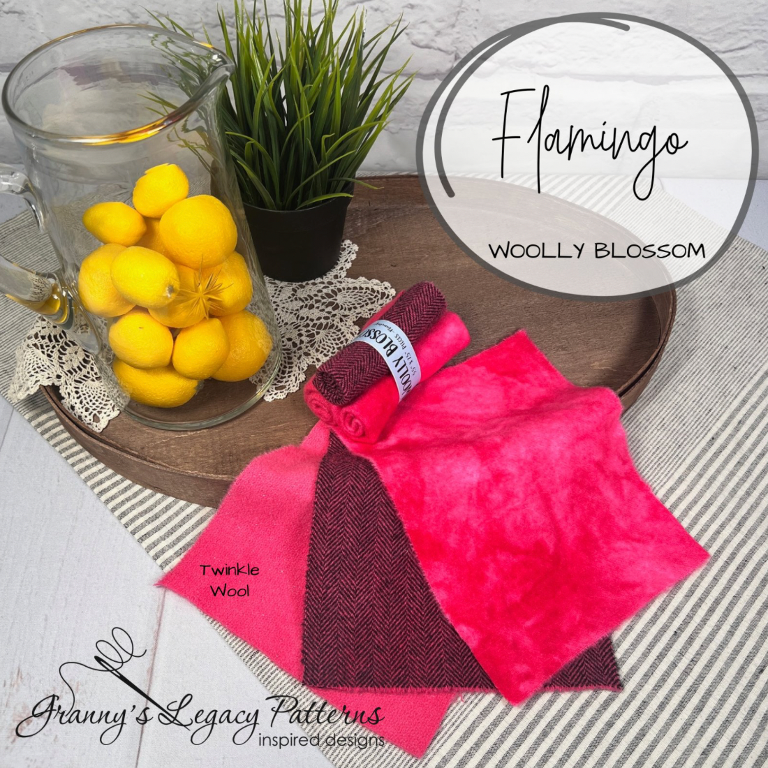 Granny's Legacy | Wooly Blossom - Flamingo