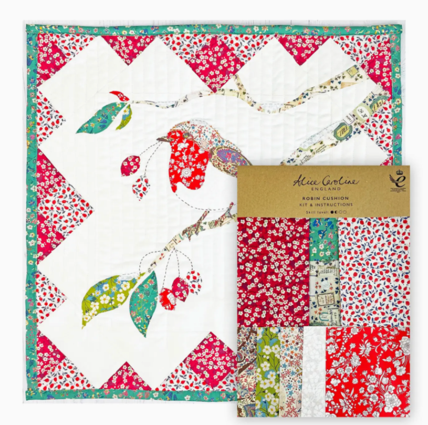 Alice Caroline | Liberty Tana Lawn Fabric Fabric Robin Cushion Kit