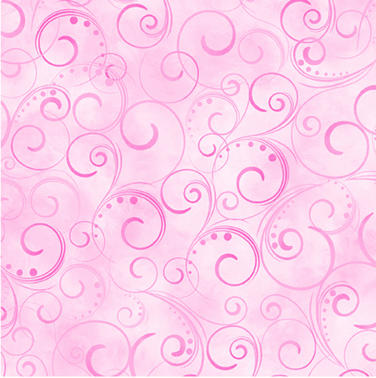 Swirling Splendor ~ Pink  ~ 108" ~ 9705W-01