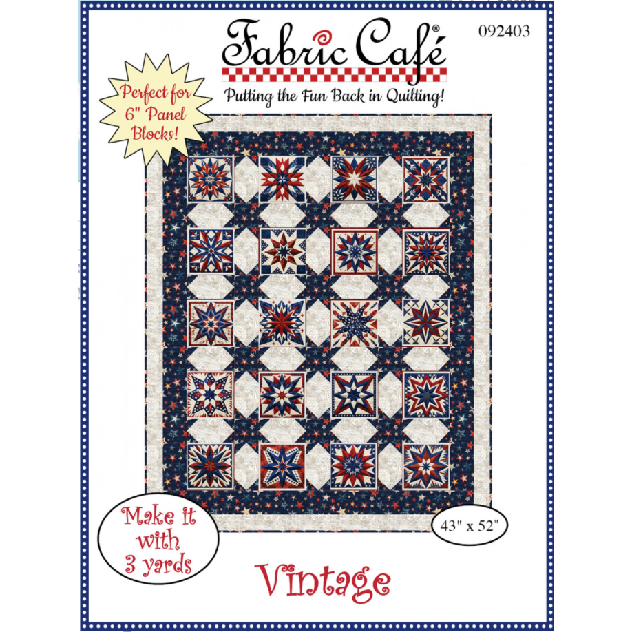 Fabric Cafe ~ Vintage Quilt Pattern