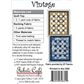 Fabric Cafe ~ Vintage Quilt Pattern