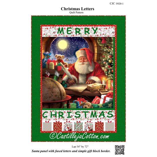 Castille ja Cotton ~  Christmas Letters Quilt Pattern