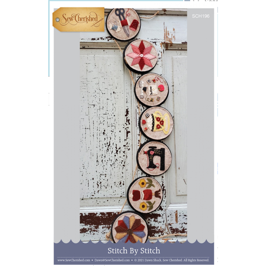 Sew Cherished ~ Stitch by Stitch Wool Applique Pattern