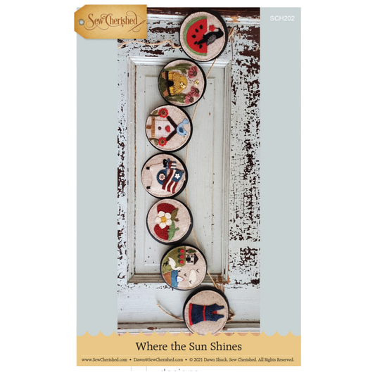 Sew Cherished ~ Where the Sun Shines Wool Applique Pattern