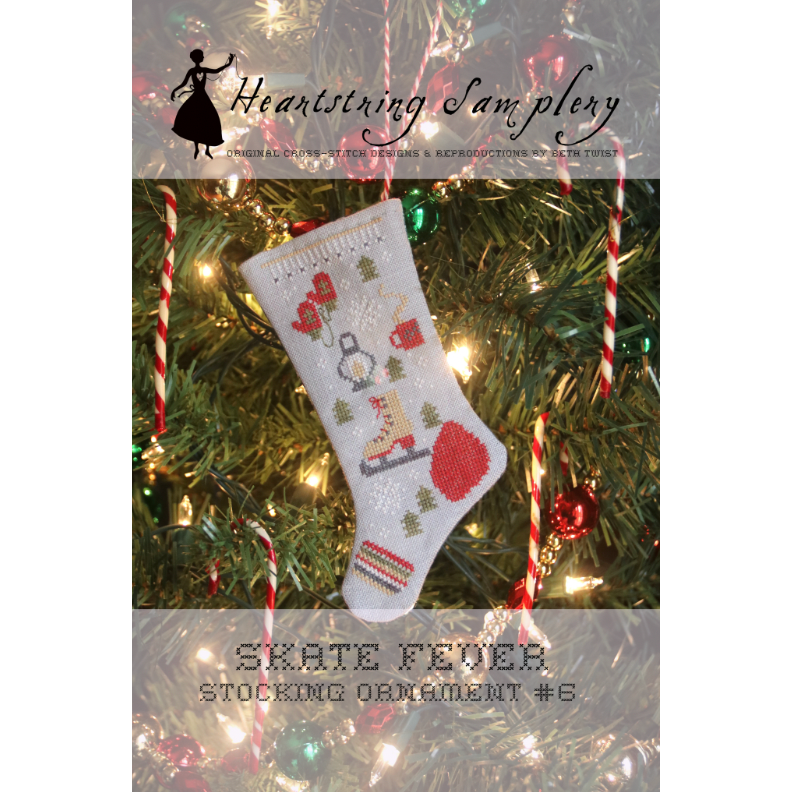 Heartstring Samplery | Skate Fever Stocking Ornament