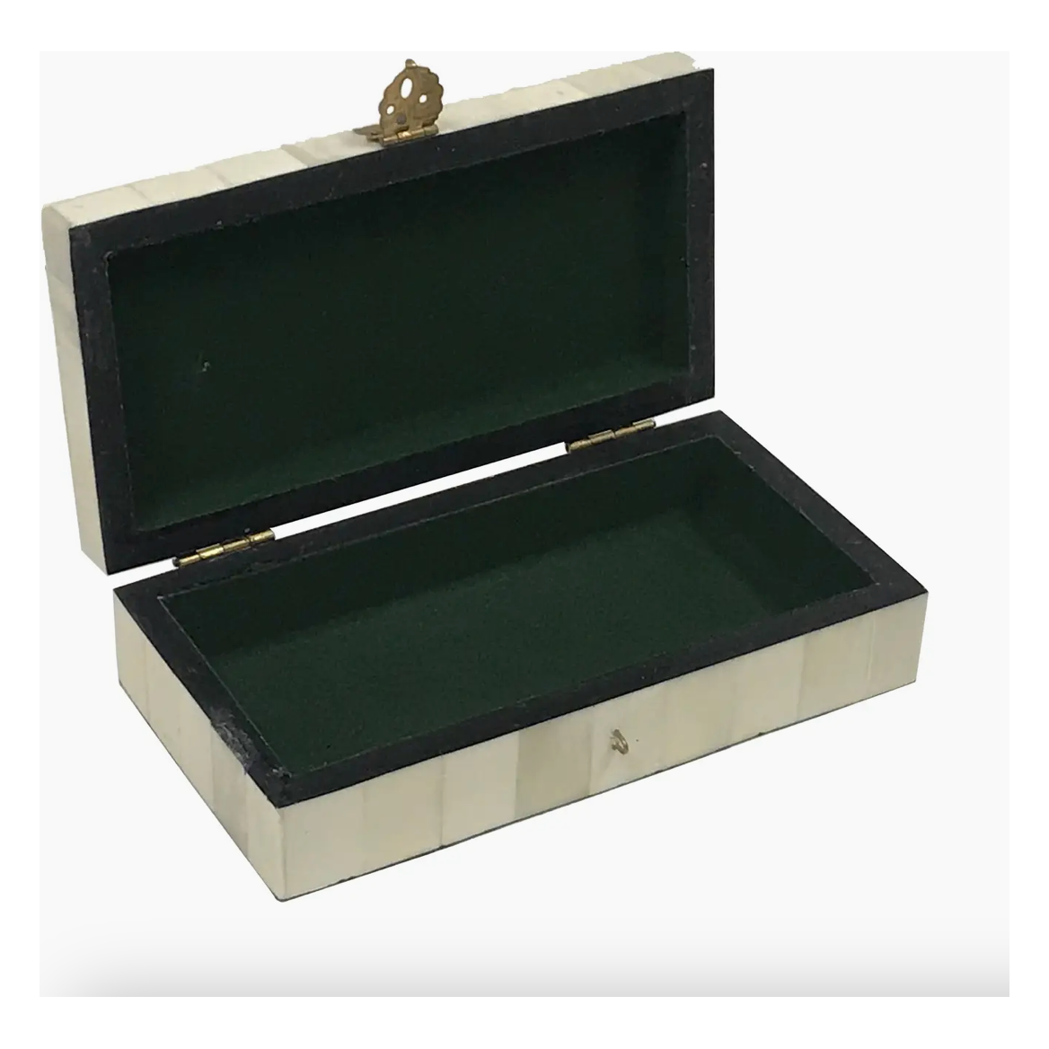 Horse Equestrian Engraved Bone Needlework Box