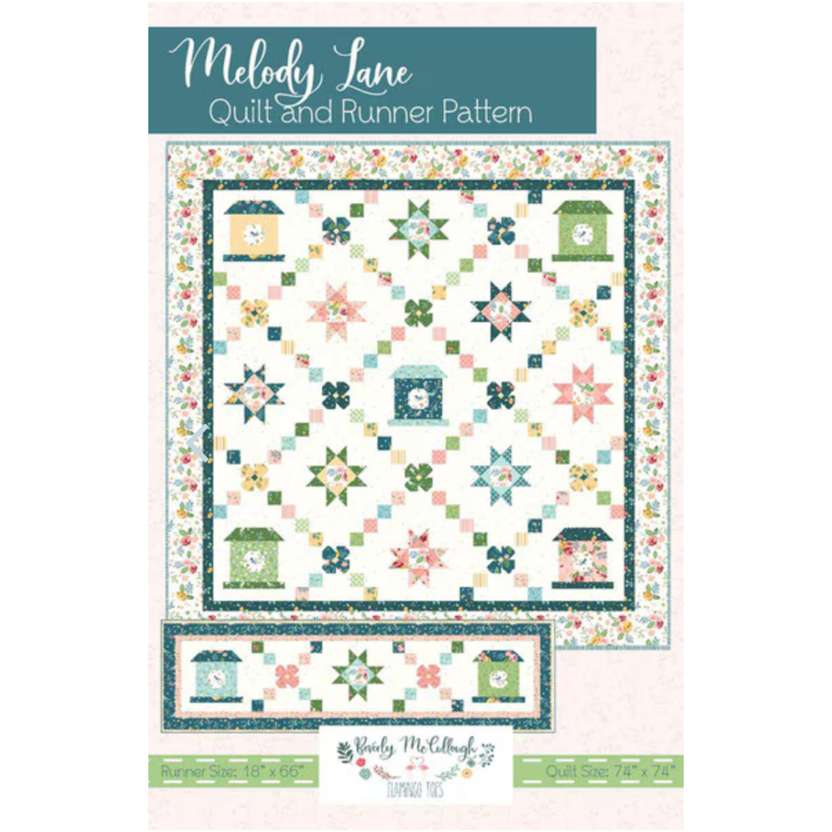 Beverly McCullough ~ Melody Lane Quilt and Runner Pattern