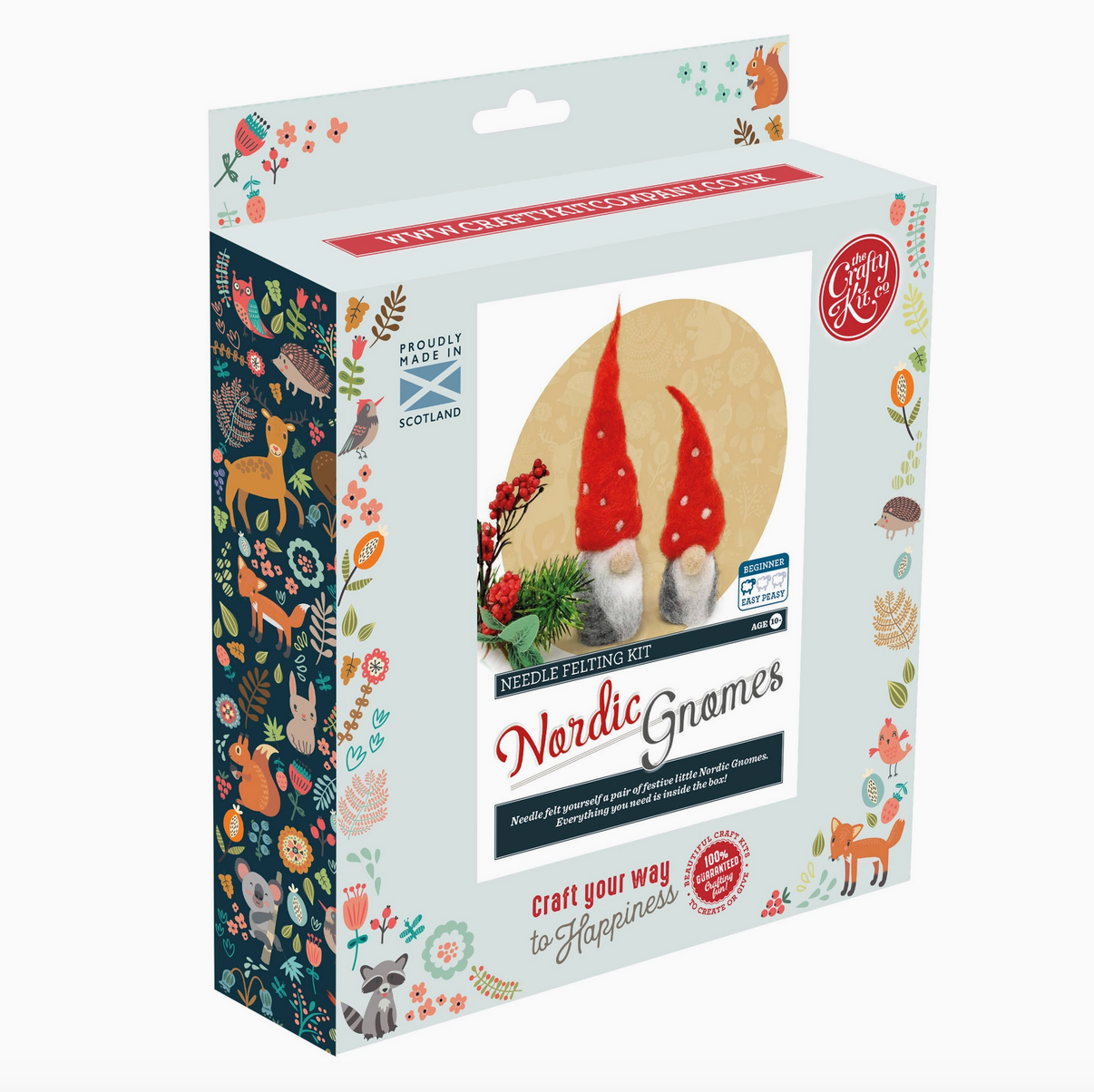 The Crafty Kit Company | Nordic Gnomes Needle Felting Craft Kit