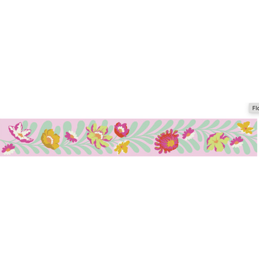 Tula Pink 7/8" Wide Renaissance Ribbon ~ Flowerfield - Lunar